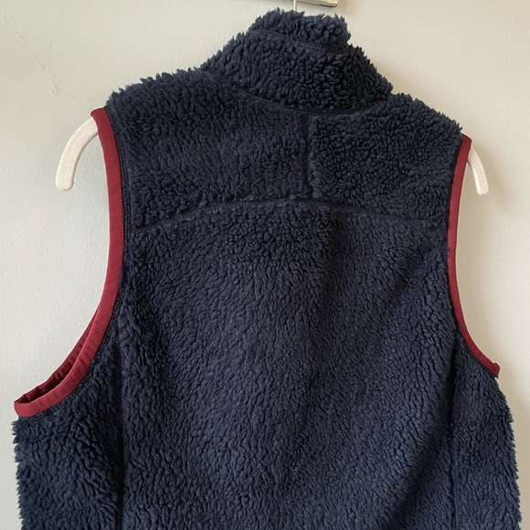 LL Bean Mountain Pile Fleece Vest Sherpa Blue Women's New Medium Outdoors Layer - Picture 4 of 8